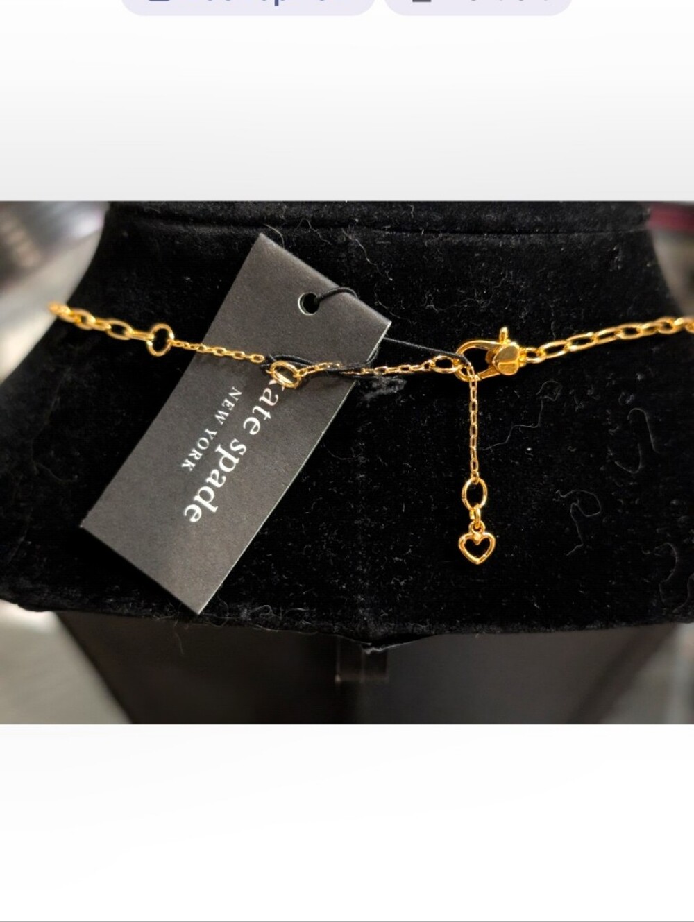 Kate Spade New York ♠️ Sweetheart Charm Pendant Necklace - Picture 4 of 6